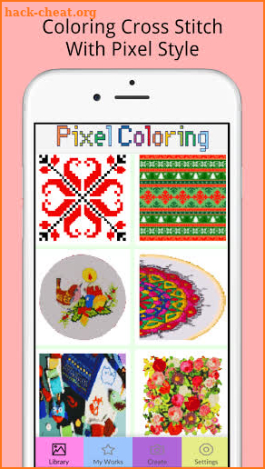 Cross Stitch Pixel Paint By Number screenshot