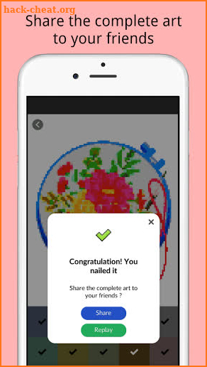 Cross Stitch Pixel Paint By Number screenshot