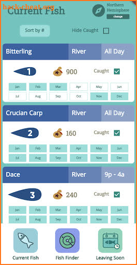 Crossing Off Fish screenshot