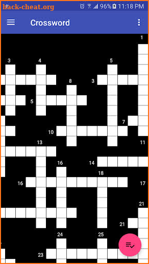 Crossword screenshot