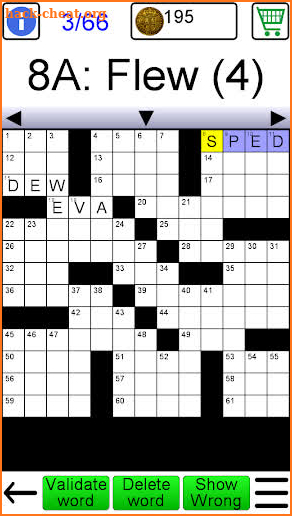 Crossword screenshot