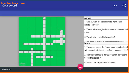 crossword medical screenshot