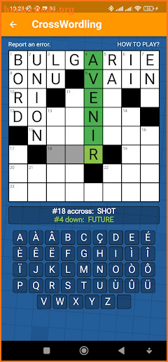 CrossWordling screenshot