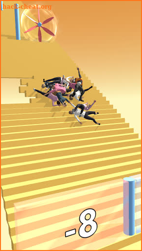 Crowd Stair Fall screenshot