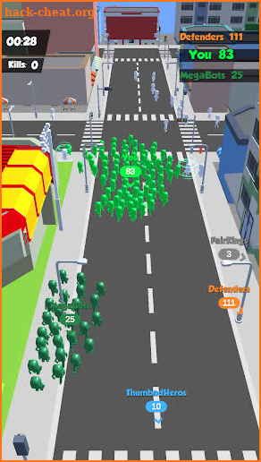 Crowded city challenge screenshot