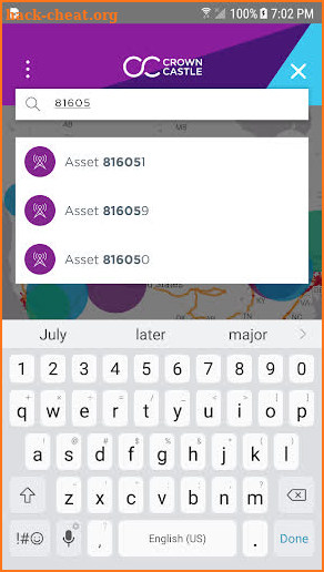 Crown Castle Asset Locator screenshot
