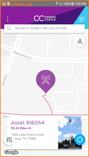 Crown Castle Asset Locator screenshot