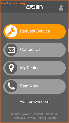 Crown Service Request screenshot