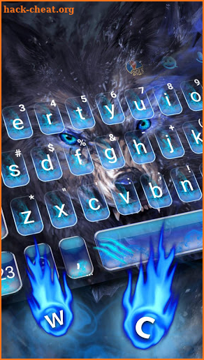 Cruel Night Wolf Keyboard Theme screenshot