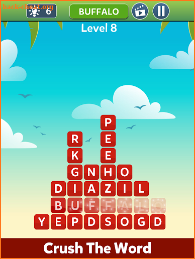 Crush Letters - Find Hidden Word screenshot