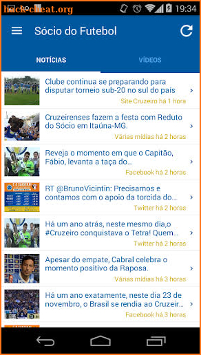 CruzeiroApp screenshot