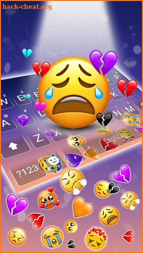 Cry Emojis Gravity Keyboard Background screenshot