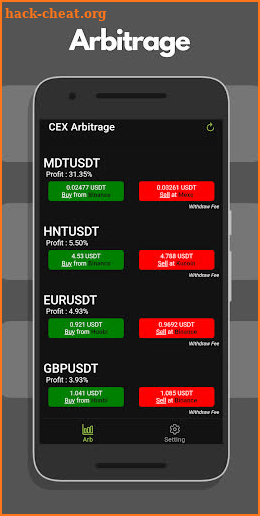 Crypto Arbitrage | CEX screenshot