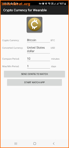 Crypto Currency for Wearable screenshot