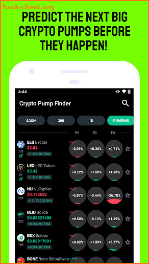 Crypto Pump Finder for Bitcoin screenshot