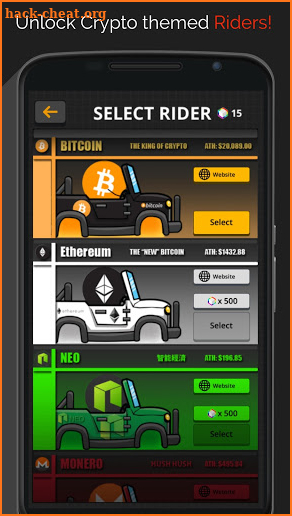 Crypto Rider - Bitcoin and Cryptocurrency Racing screenshot