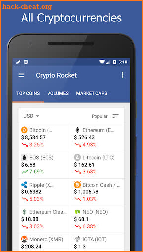 Crypto Rocket - Cryptocurrency Prices & News screenshot