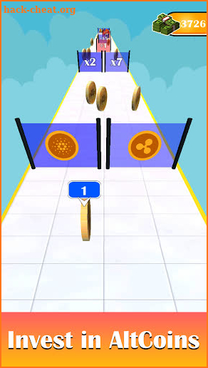 Crypto Rush 3D Coin Roll Race screenshot