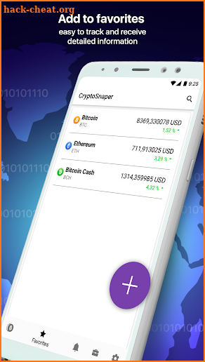 Crypto Snaper - cryptocurrencies exchage rate screenshot