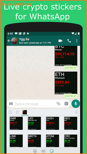 Crypto Stickers screenshot