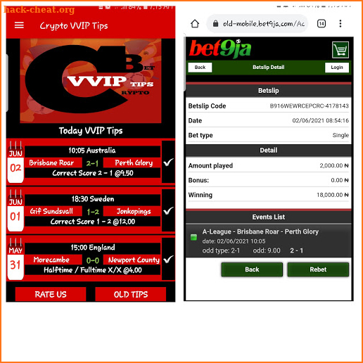 Crypto VVIP Tips screenshot