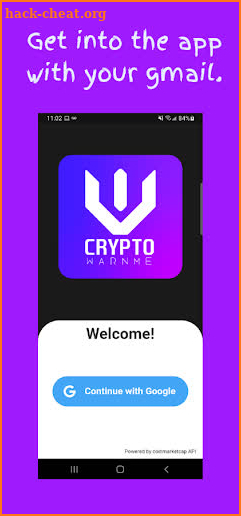 Crypto WarnMe screenshot