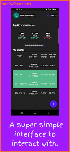 Crypto WarnMe screenshot