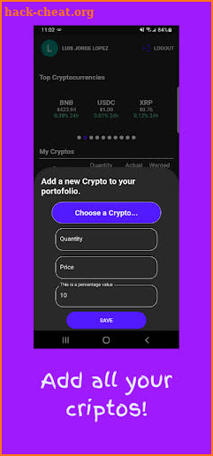 Crypto WarnMe screenshot