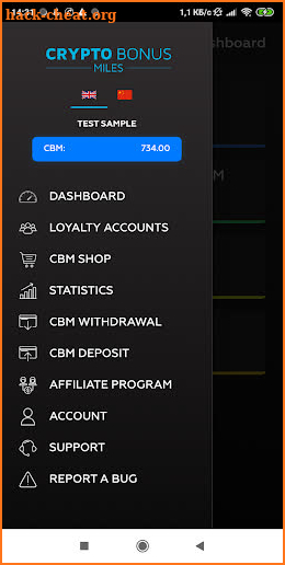 CryptoBonusMiles screenshot