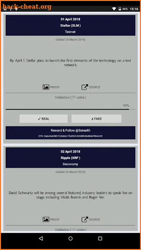 Cryptocurrency Calendar coinmarketcal screenshot