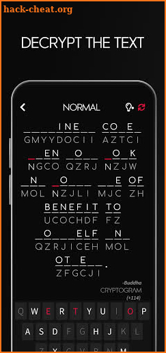 Cryptogram - Decrypt Quotes screenshot