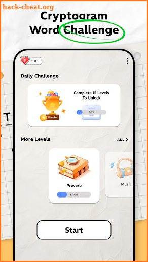 Cryptogram IQ Word Puzzle Game screenshot