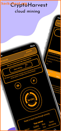 CryptoHarvest- BTC cloud miner screenshot