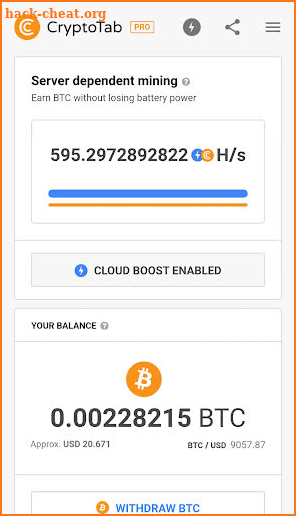 CryptoTab Browser Pro screenshot