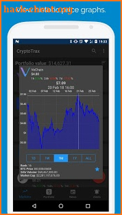 CryptoTrax - Bitcoin & Cryptocurrency Portfolio screenshot