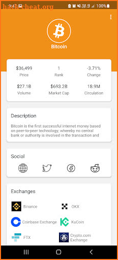 CryptoVerse screenshot