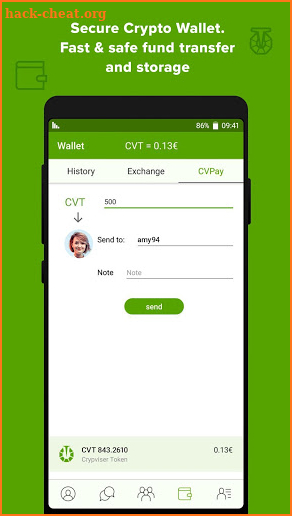 Crypviser Secure Messenger screenshot