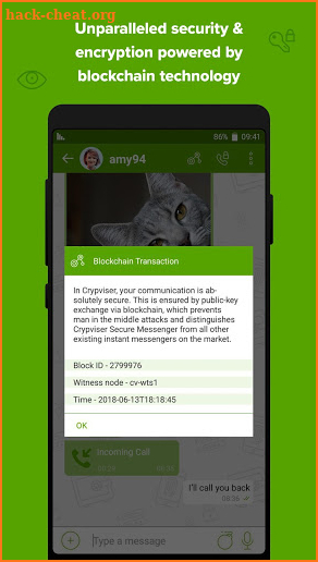 Crypviser Secure Messenger screenshot