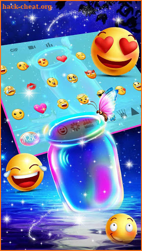 Crystal Sparklling Bottel Keyboard screenshot