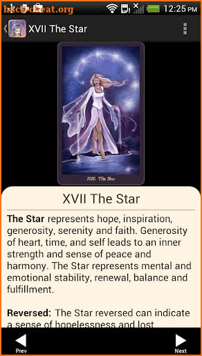 Crystal Visions Tarot screenshot