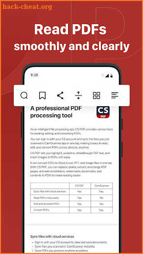 CS PDF - PDF Reader & Editor screenshot