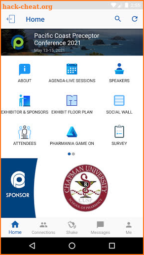 CSHP Events screenshot