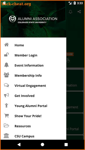 CSU Alumni Association screenshot