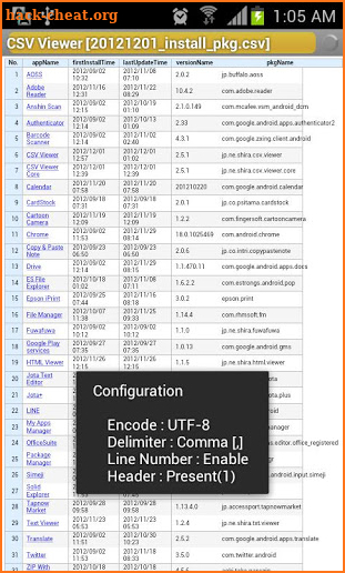 CSV Viewer Core screenshot