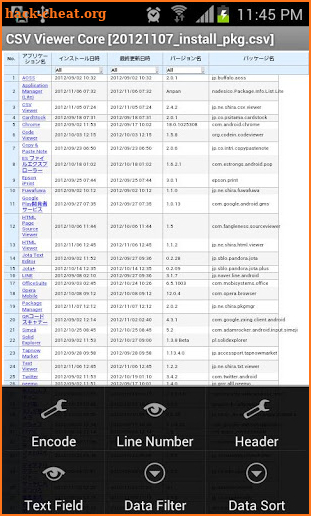 CSV Viewer Core screenshot