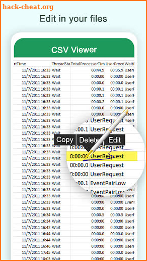 CSV Viewer: CSV File Reader & Editor screenshot