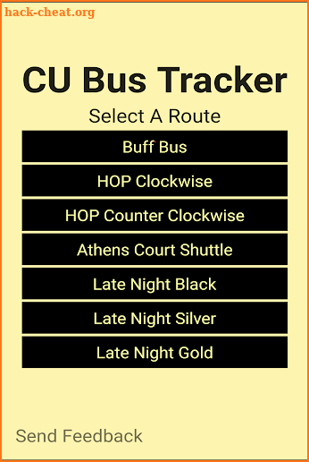 CU Bus Tracker screenshot