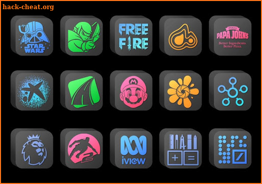 Cubic Dark Mode - 3D Icon pack screenshot