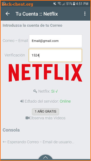 Cuentas de Netflix Gratis screenshot