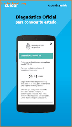 CUIDAR COVID-19 ARGENTINA screenshot
